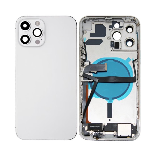 Tampa Traseira+Frame+Flex+Vibrator Apple iPhone 13 Pro Max Prata